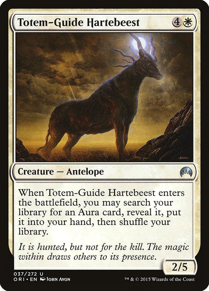 MTG Card Title: Totem-Guide Hartebeest ORI/37