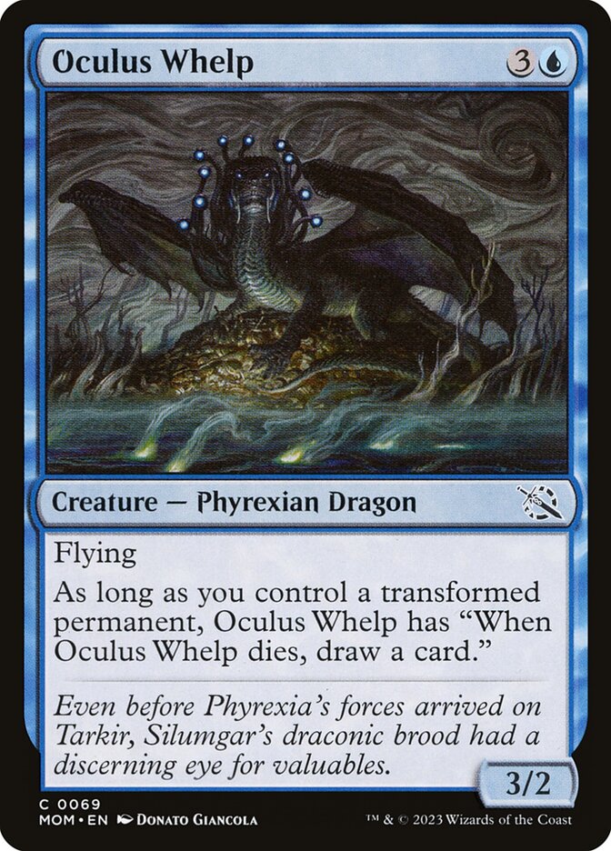MTG Card Title: Oculus Whelp MOM/69