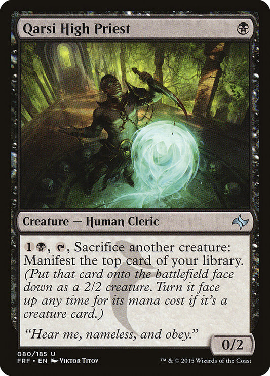 MTG Card Title: Qarsi High Priest FRF/80