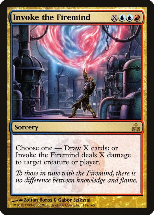MTG Card Title: Invoke the Firemind GPT/118