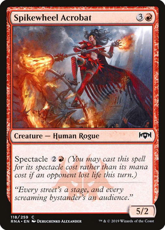 MTG Card Title: Spikewheel Acrobat RNA/118