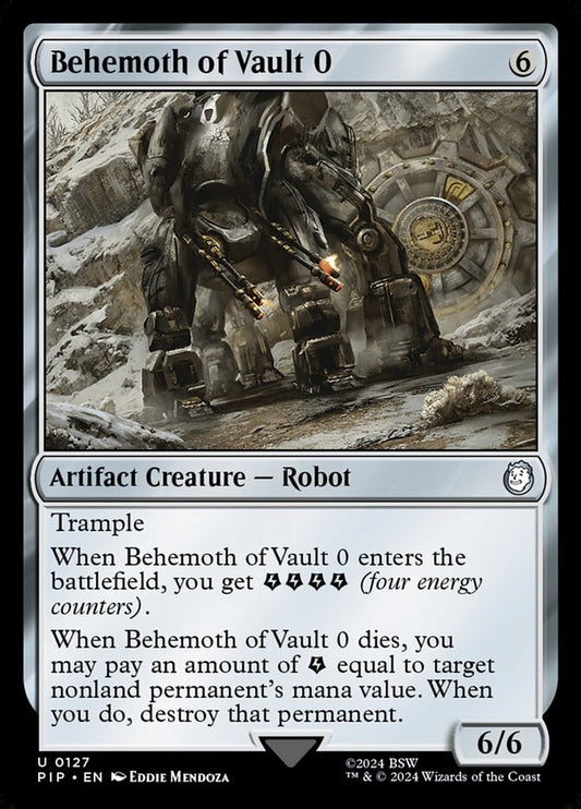 MTG Card Title: Behemoth of Vault 0 PIP/127