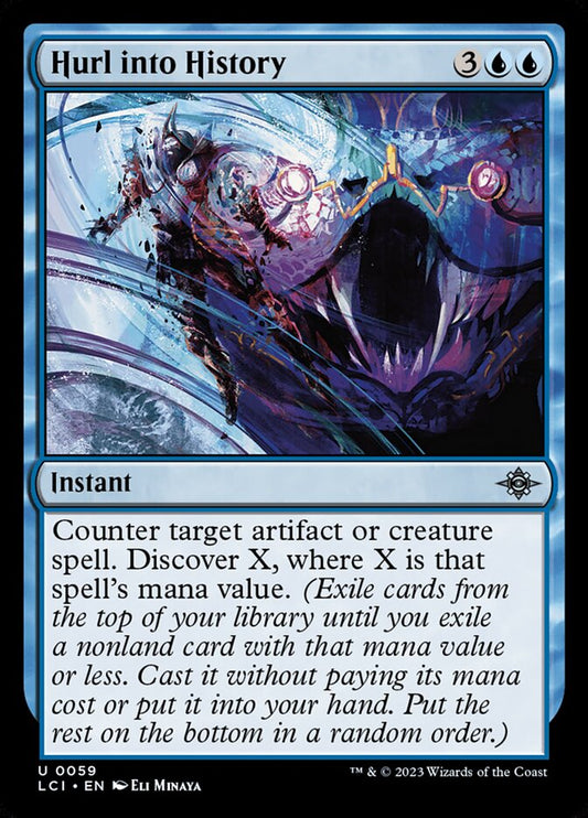 MTG Card Title: Hurl into History LCI/59