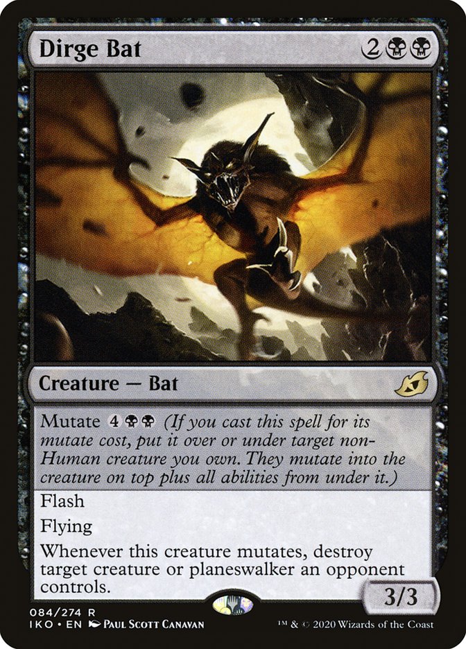 MTG Card Title: Dirge Bat IKO/84