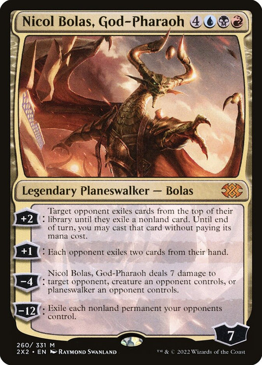 MTG Card Title: Nicol Bolas, God-Pharaoh 2X2/260