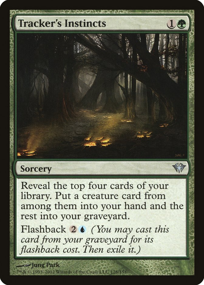 MTG Card Title: Tracker's Instincts DKA/128