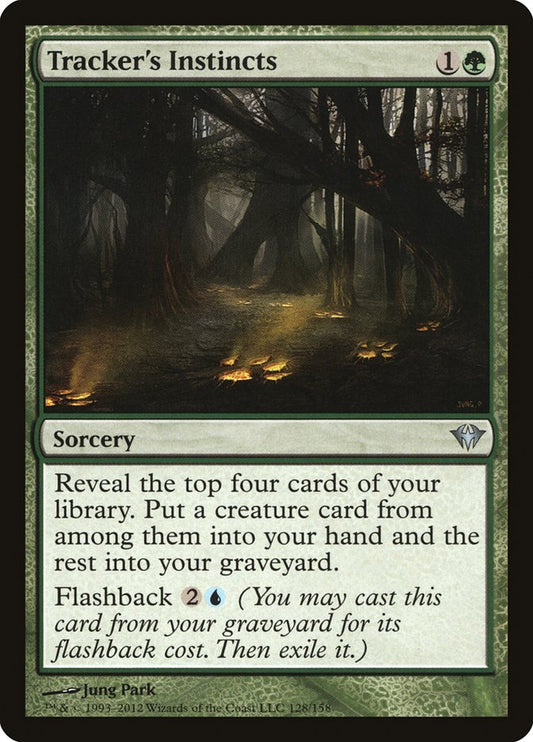 MTG Card Title: Tracker's Instincts DKA/128
