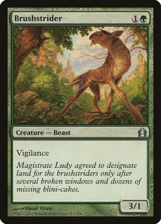 MTG Card Title: Brushstrider RTR/117