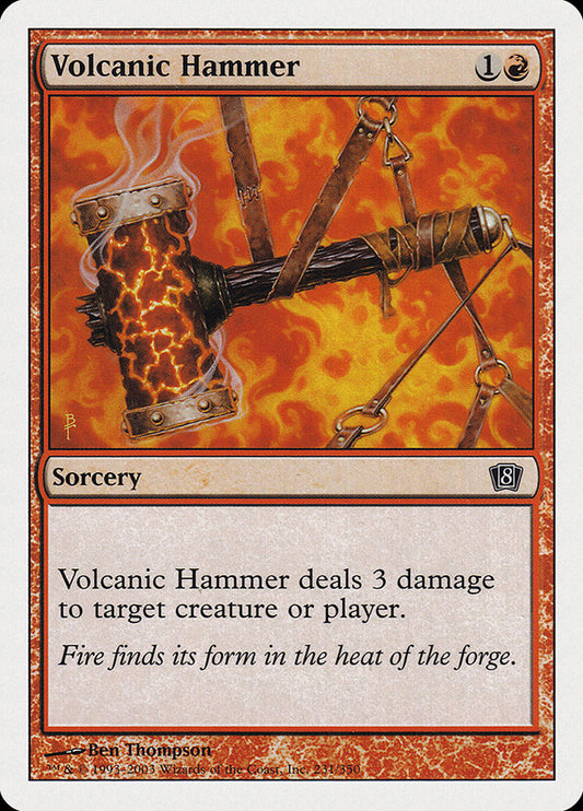 MTG Card Title: Volcanic Hammer 8ED/231