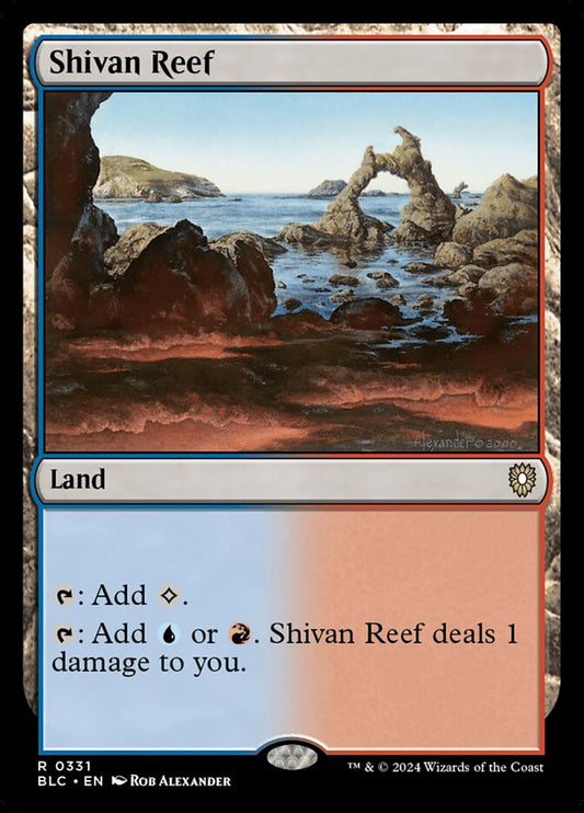 MTG Card Title: Shivan Reef BLC/331