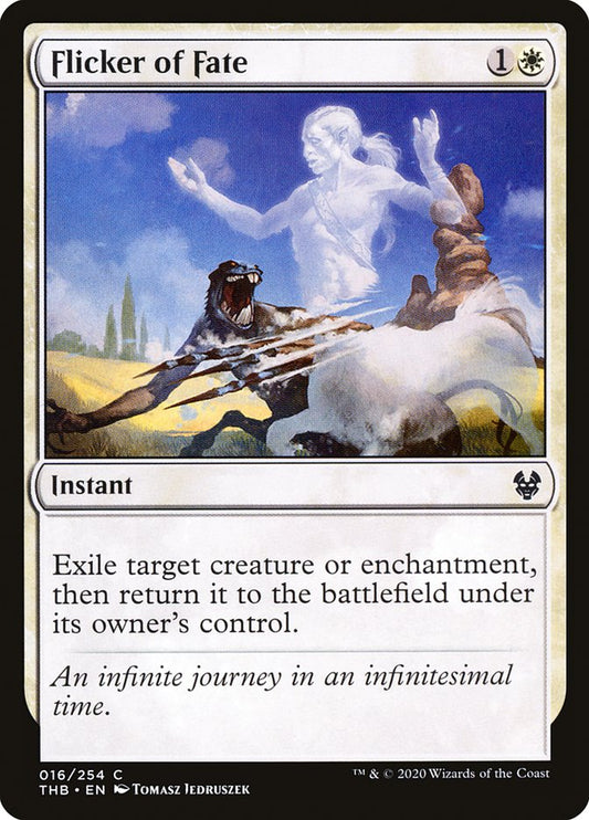 MTG Card Title: Flicker of Fate THB/16