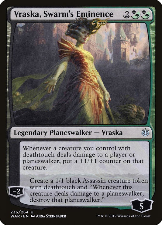 MTG Card Title: Vraska, Swarm's Eminence WAR/236
