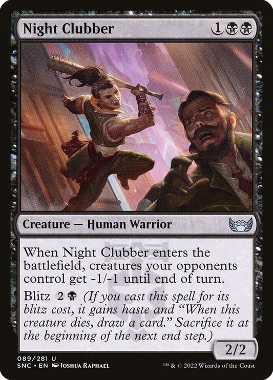MTG Card Title: Night Clubber SNC/89
