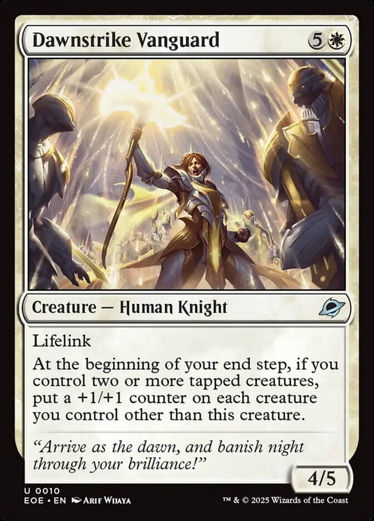 MTG Card Title: Dawnstrike Vanguard EOE/10