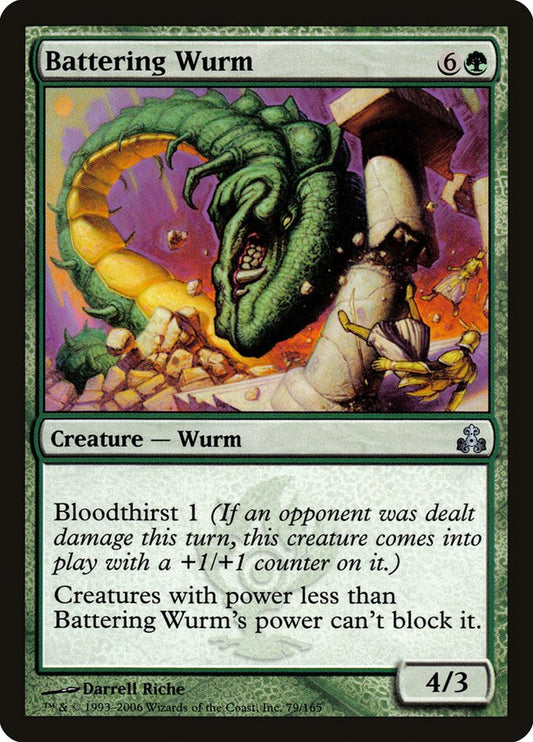 MTG Card Title: Battering Wurm GPT/79