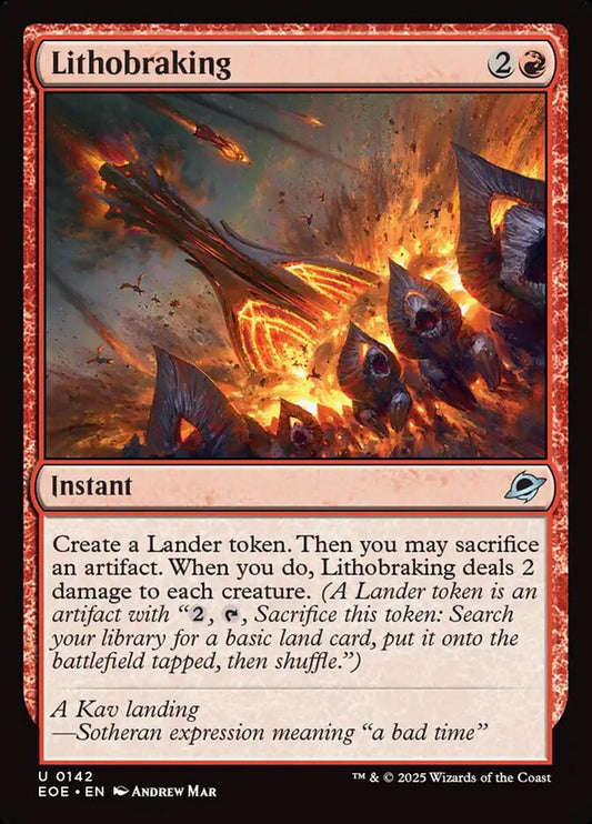 MTG Card Title: Lithobraking EOE/142