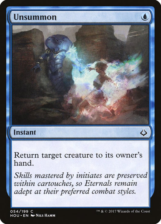 MTG Card Title: Unsummon HOU/54