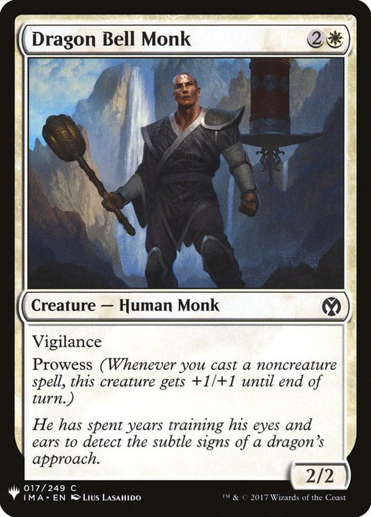 MTG Card Title: Dragon Bell Monk PLST/IMA-17