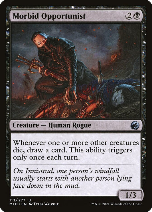 MTG Card Title: Morbid Opportunist MID/113