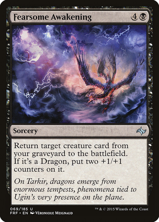 MTG Card Title: Fearsome Awakening FRF/69