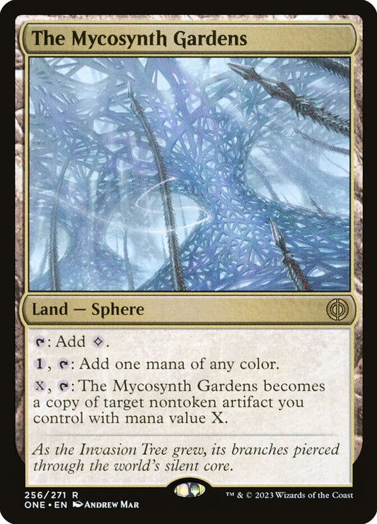 MTG Card Title: The Mycosynth Gardens ONE/256