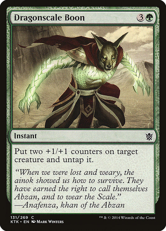 MTG Card Title: Dragonscale Boon KTK/131