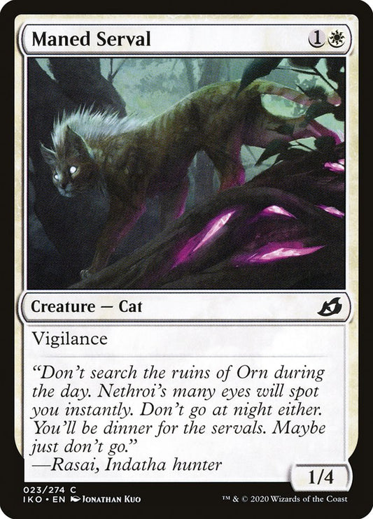 MTG Card Title: Maned Serval IKO/23