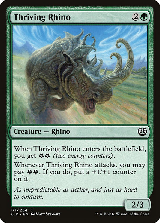 MTG Card Title: Thriving Rhino KLD/171