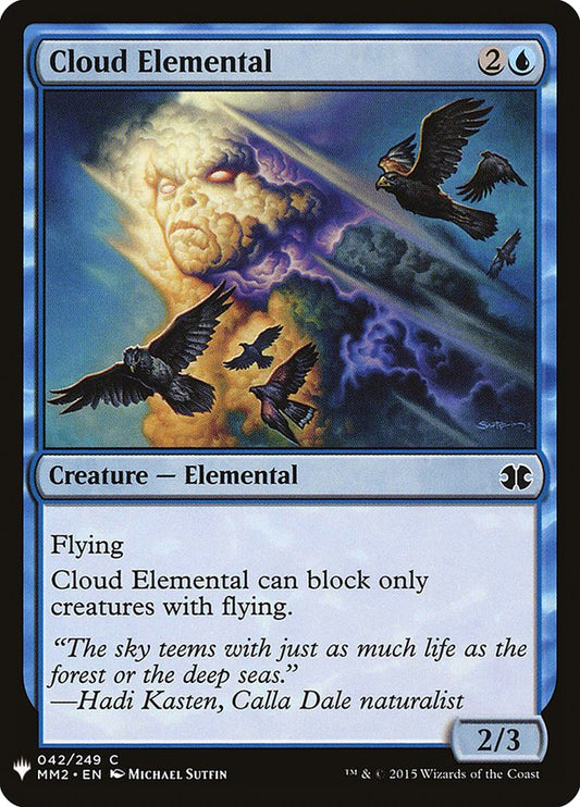 MTG Card Title: Cloud Elemental PLST/MM2-42