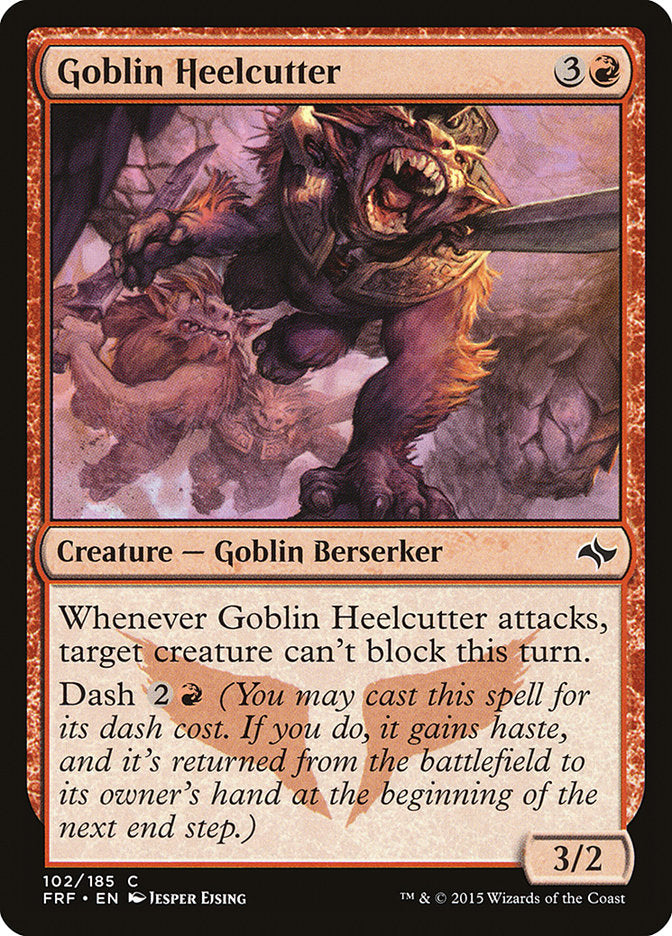 MTG Card Title: Goblin Heelcutter FRF/102