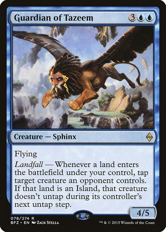 MTG Card Title: Guardian of Tazeem BFZ/78