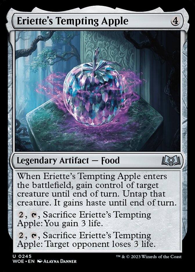 MTG Card Title: Eriette's Tempting Apple WOE/245