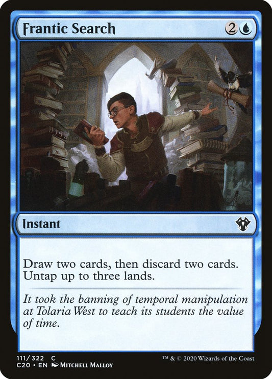 MTG Card Title: Frantic Search C20/111