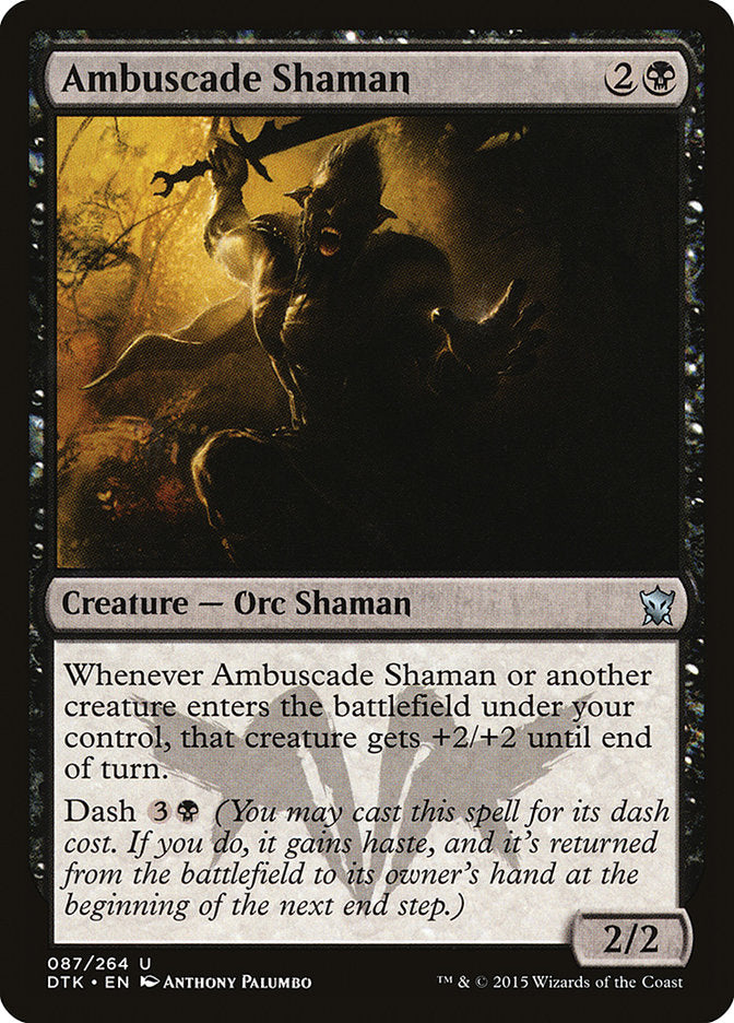MTG Card Title: Ambuscade Shaman DTK/87