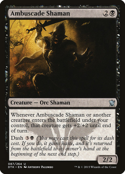 MTG Card Title: Ambuscade Shaman DTK/87