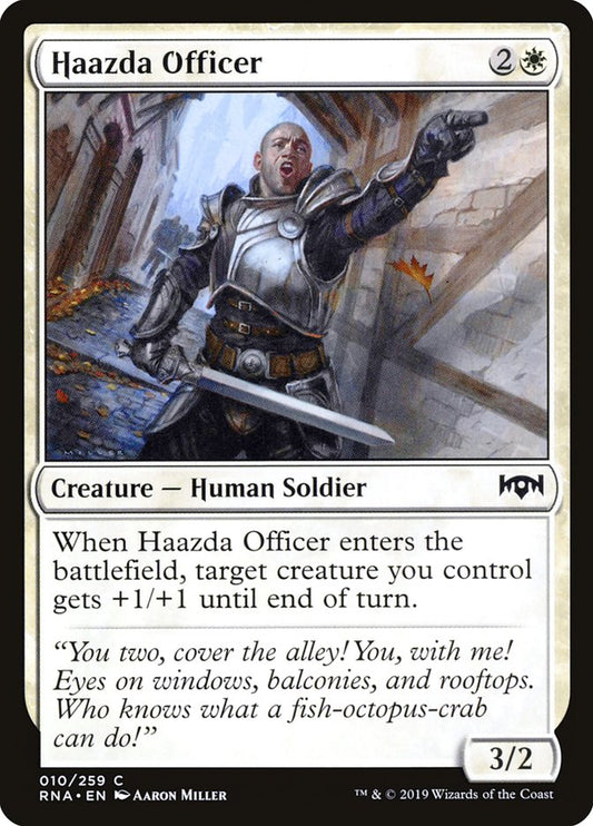 MTG Card Title: Haazda Officer RNA/10