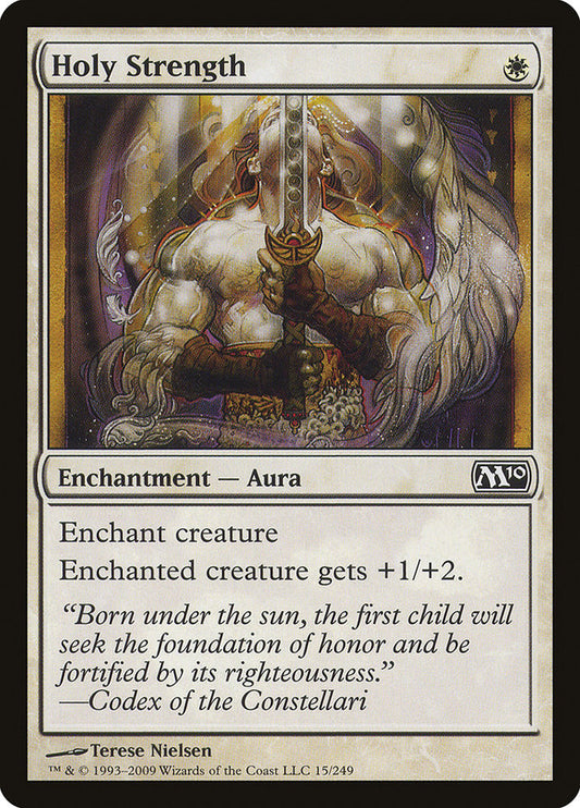 MTG Card Title: Holy Strength M10/15