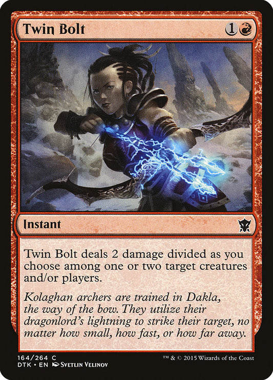 MTG Card Title: Twin Bolt DTK/164