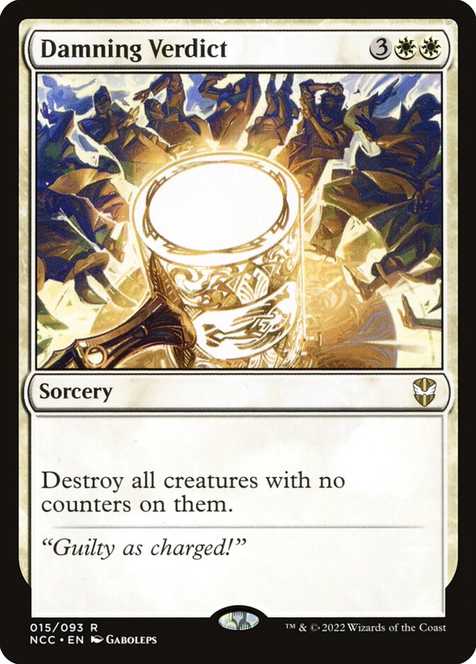 MTG Card Title: Damning Verdict NCC/15