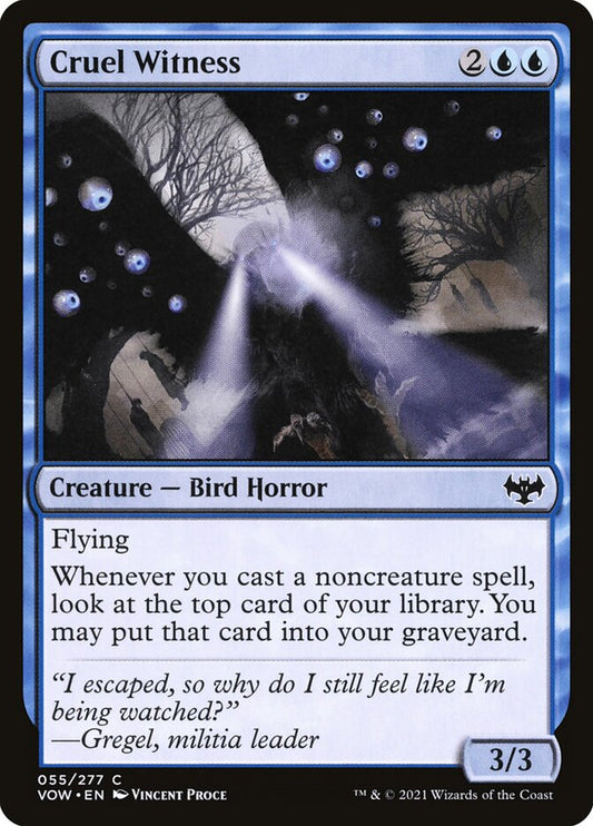 MTG Card Title: Cruel Witness VOW/55