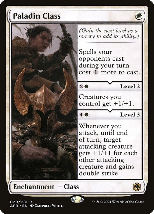 MTG Card Title: Paladin Class AFR/29