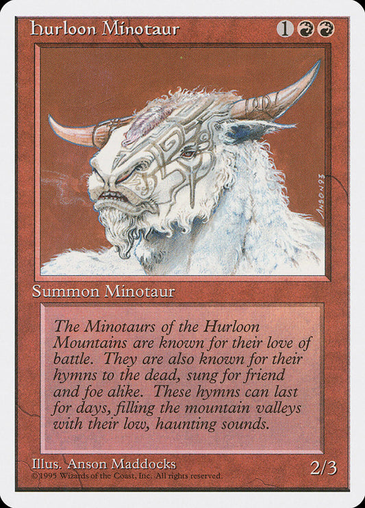 MTG Card Title: Hurloon Minotaur 4ED/202