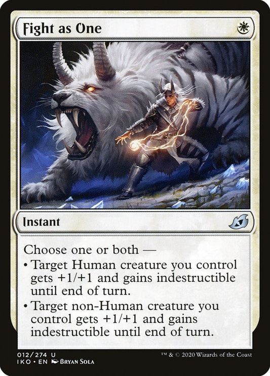 MTG Card Title: Fight as One IKO/12