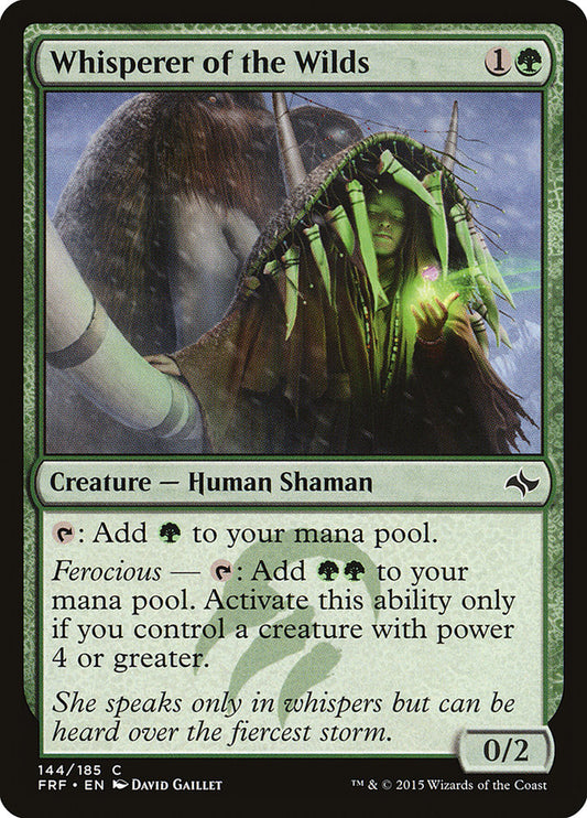 MTG Card Title: Whisperer of the Wilds FRF/144