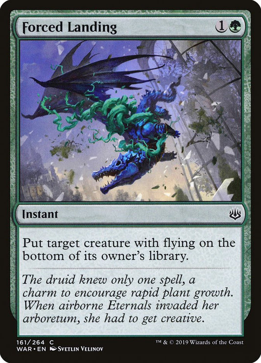 MTG Card Title: Forced Landing WAR/161