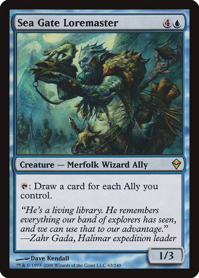 MTG Card Title: Sea Gate Loremaster ZEN/63