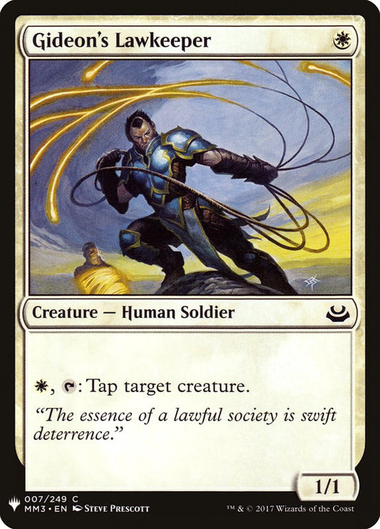MTG Card Title: Gideon's Lawkeeper PLST/MM3-7