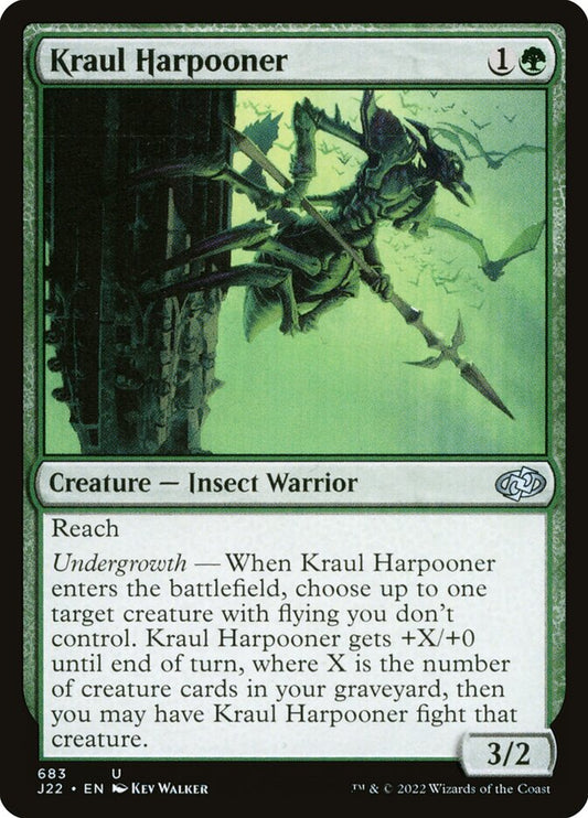 MTG Card Title: Kraul Harpooner J22/683