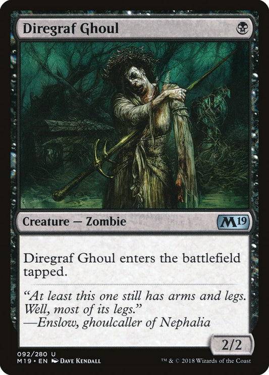 MTG Card Title: Diregraf Ghoul M19/92