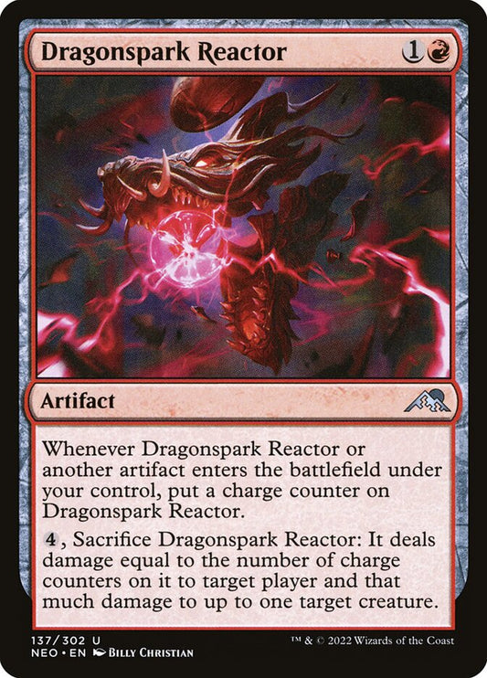 MTG Card Title: Dragonspark Reactor NEO/137